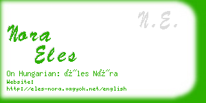 nora eles business card
